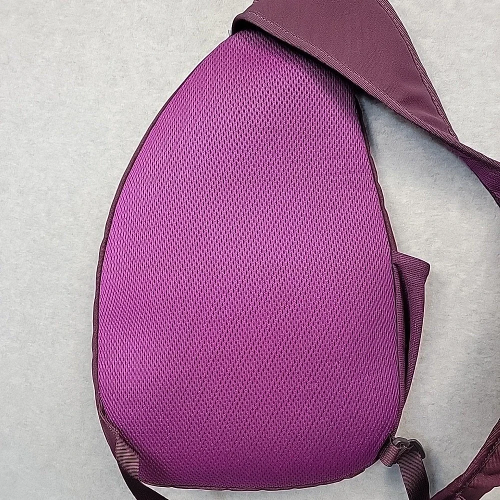 Mountain Equipment Co-op MEC Pod Sling Pack in Purple Padded Travel Hiking